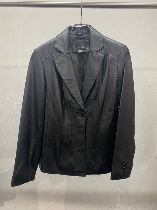 east5th double leather jacket