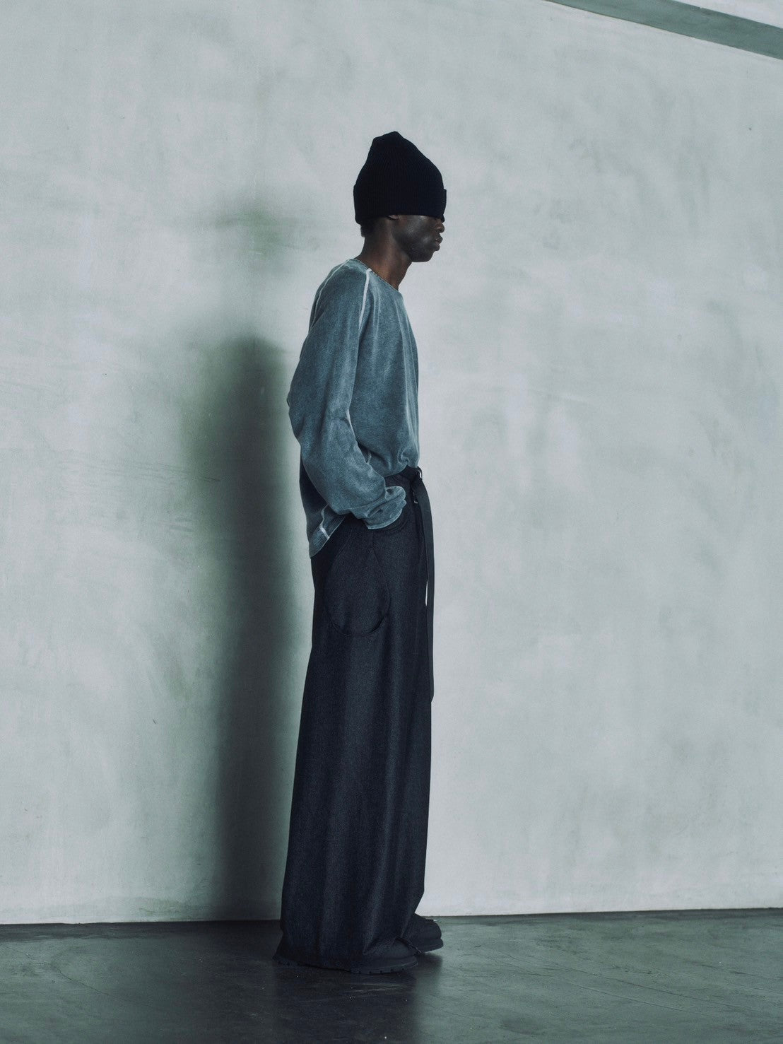 OPPOSE DUALITY Long Sleeve T-Shirts Wash GRAY