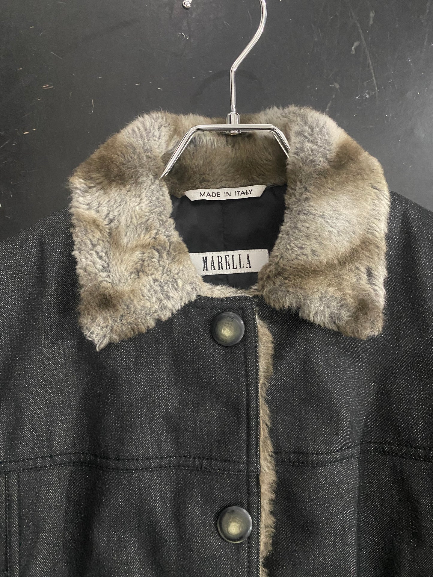 00s MARELLA by Max Mara fur padded jacket