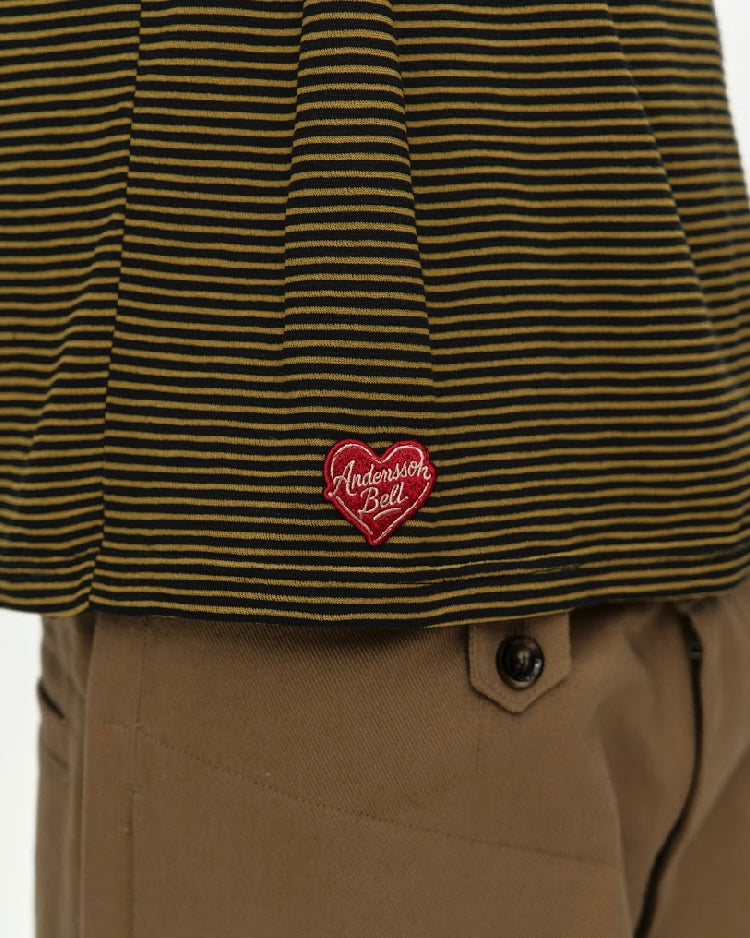 ADSB /HEART LOGO T BLACK YELLOW