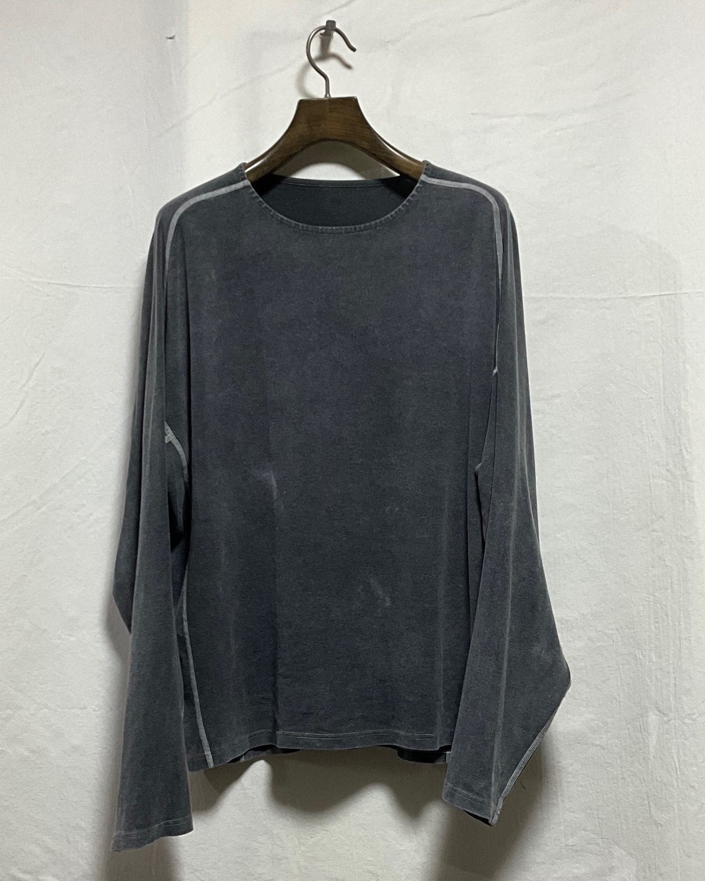 OPPOSE DUALITY Long Sleeve T-Shirts Wash GRAY