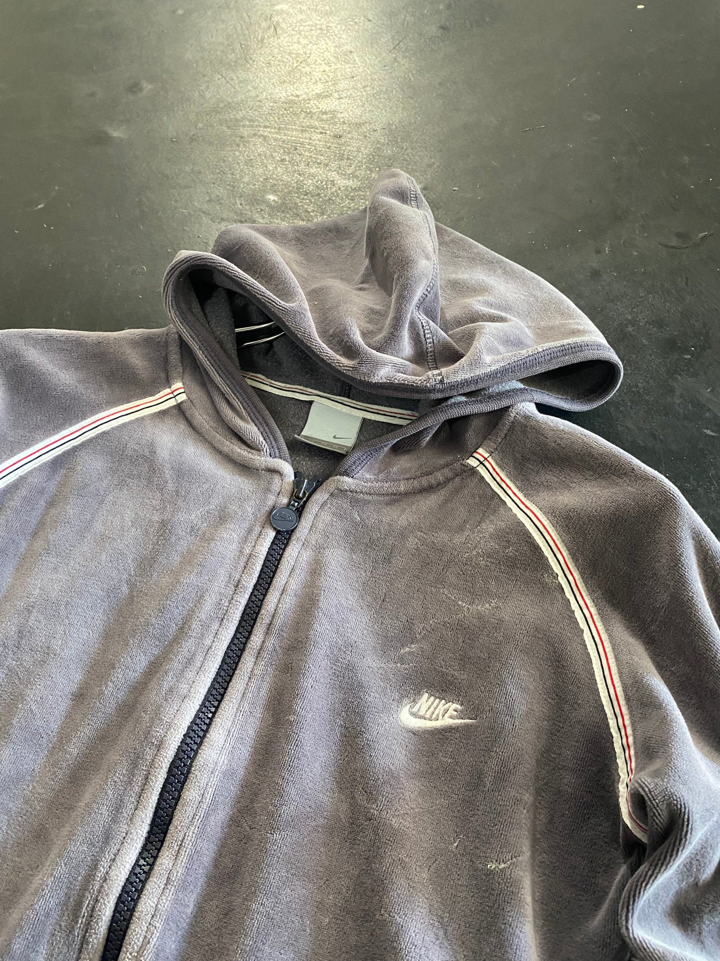 NIKE velours zip hoodie