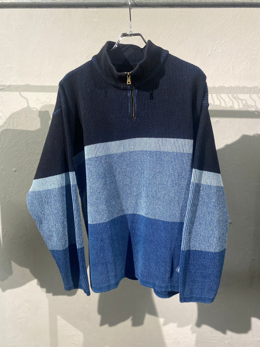 90s BLUE WILLI'S indigo dyed cotton knit