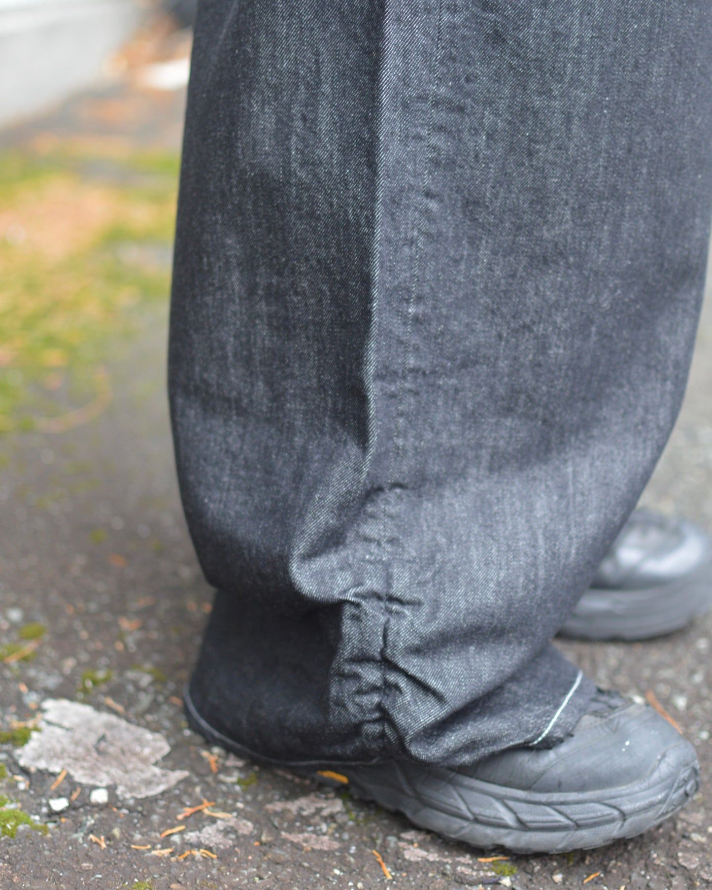 FRESH MAN DENIM WIDE PANTS"OW" BLACK