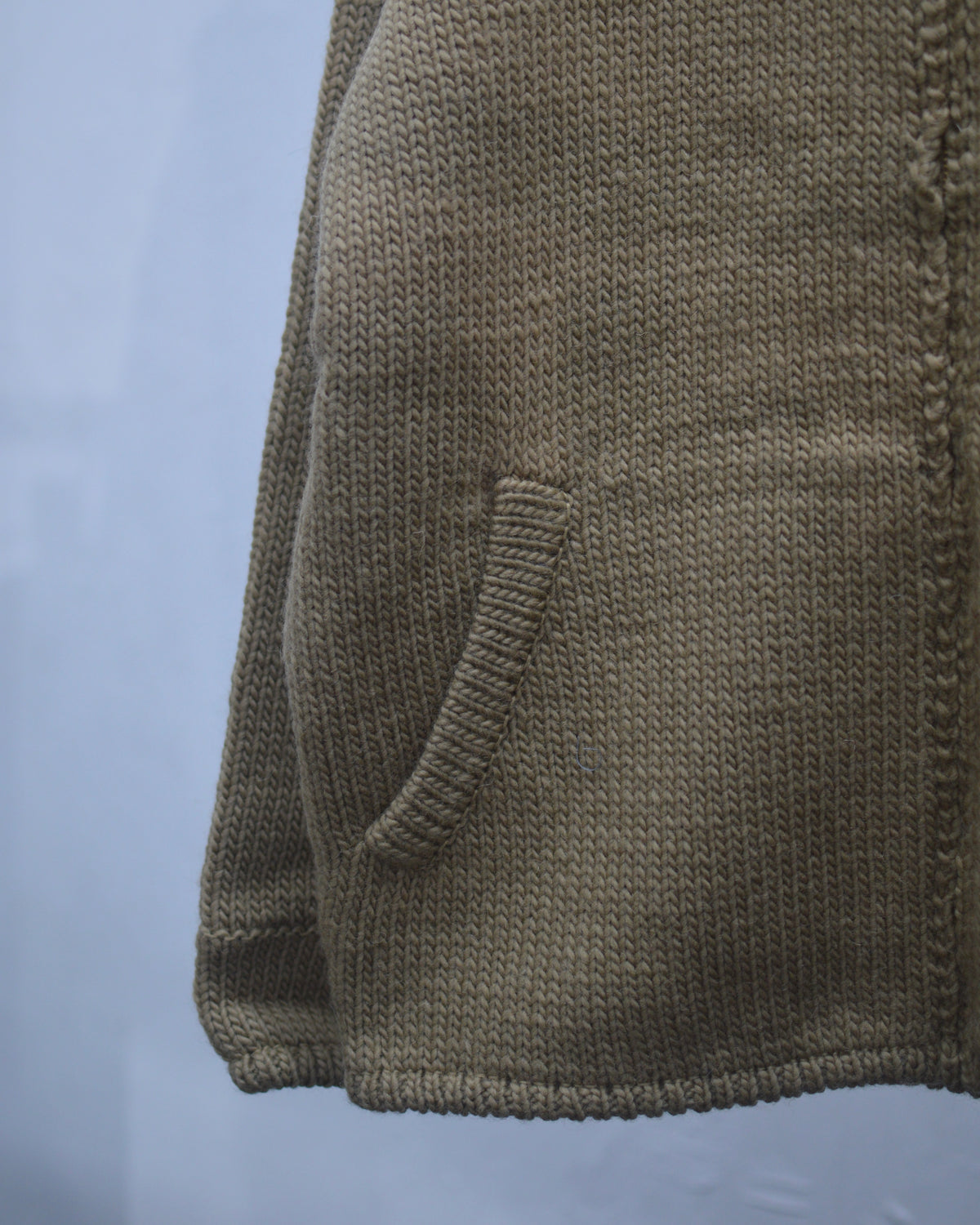 RICE NINE TEN HOME MADE KNITTING DETROIT JACKET TAN