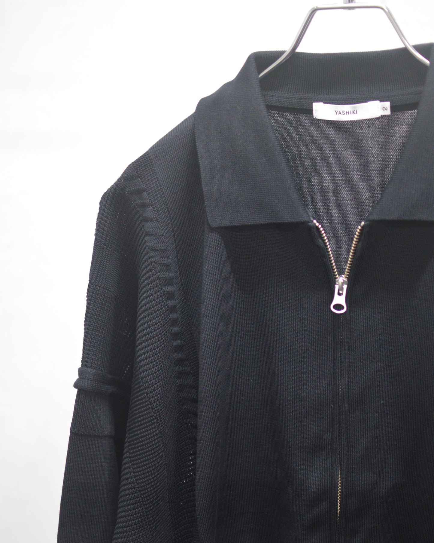 YASHIKI Akiyo Zip Cardigan BLACK