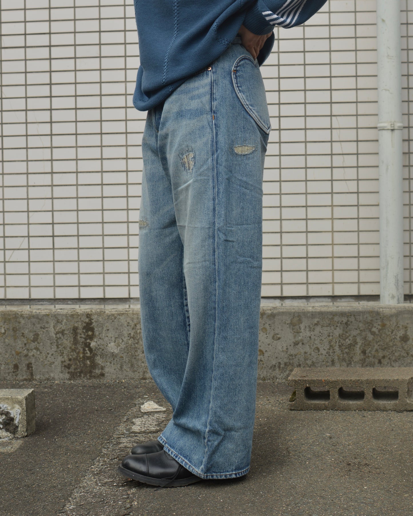 RICE NINE TEN / DISTRESSED LOVELY JEANS