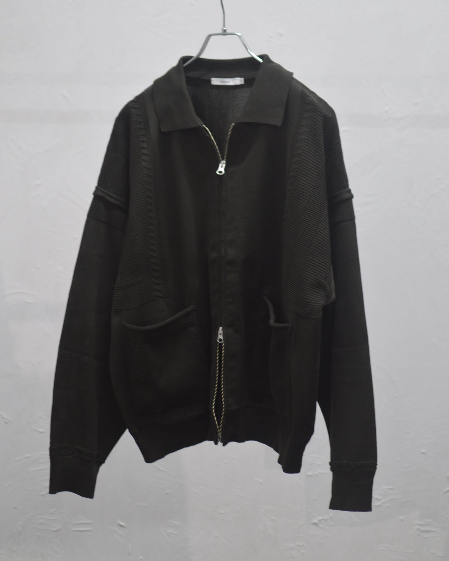 YASHIKI Akiyo Zip Cardigan DARK-OLIVE