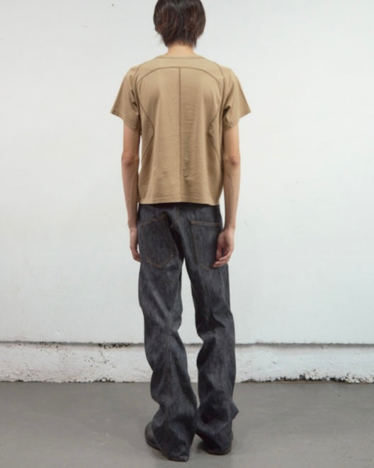 NVRFRGT PANELLED HALF SLEEVE T-SHIRT