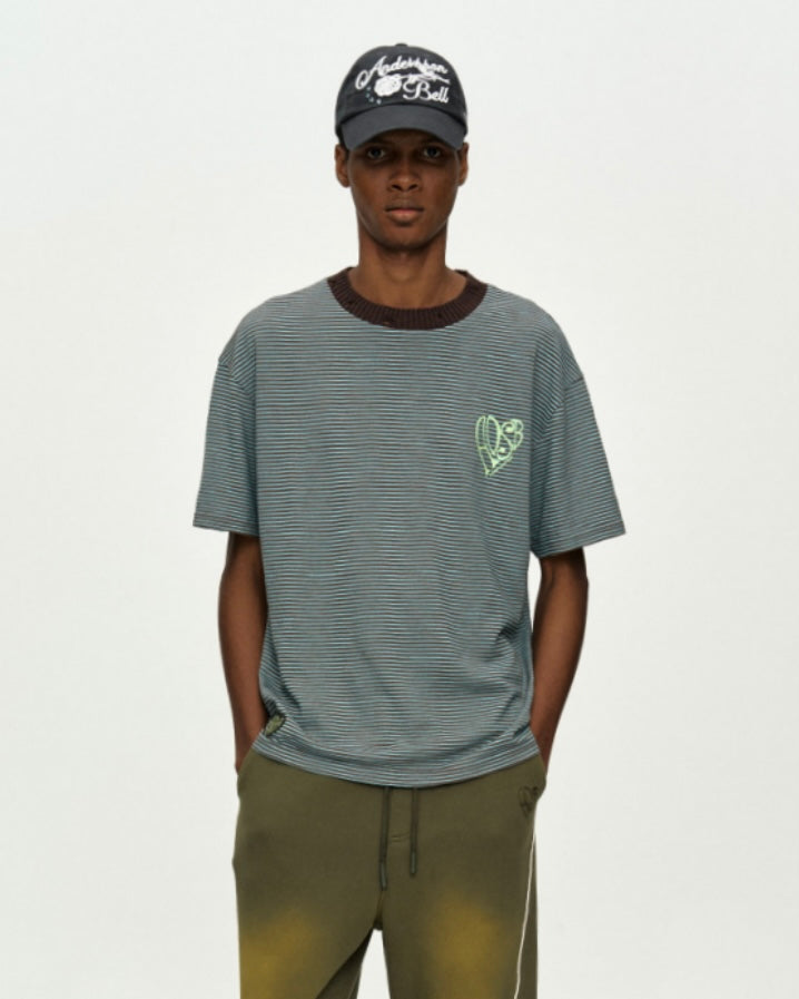 ADSB /HEART LOGO T CHOCO MINT