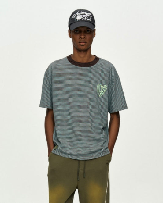 ADSB /HEART LOGO T CHOCO MINT