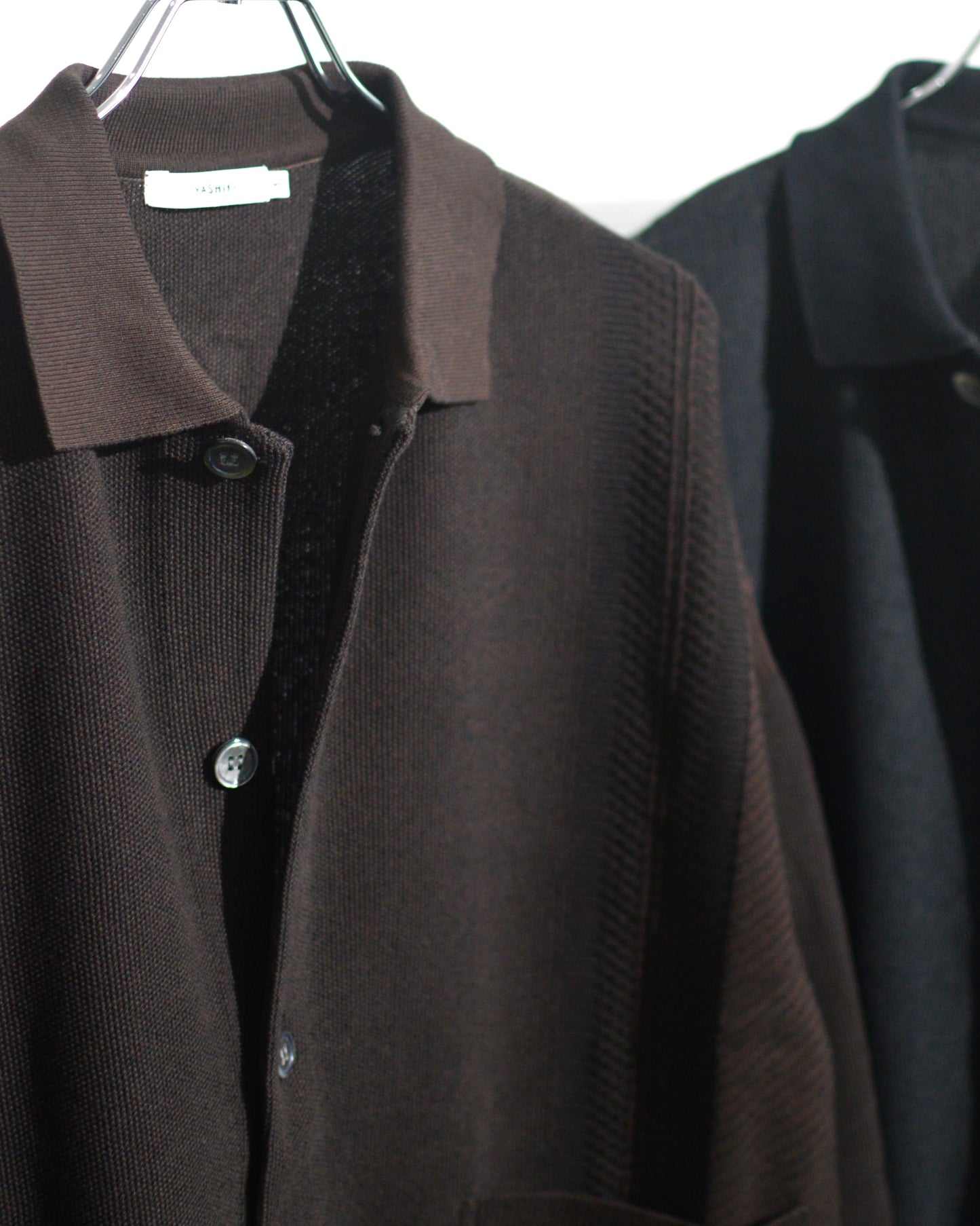 YASHIKI Kokuu Collar Cardigan BLACK