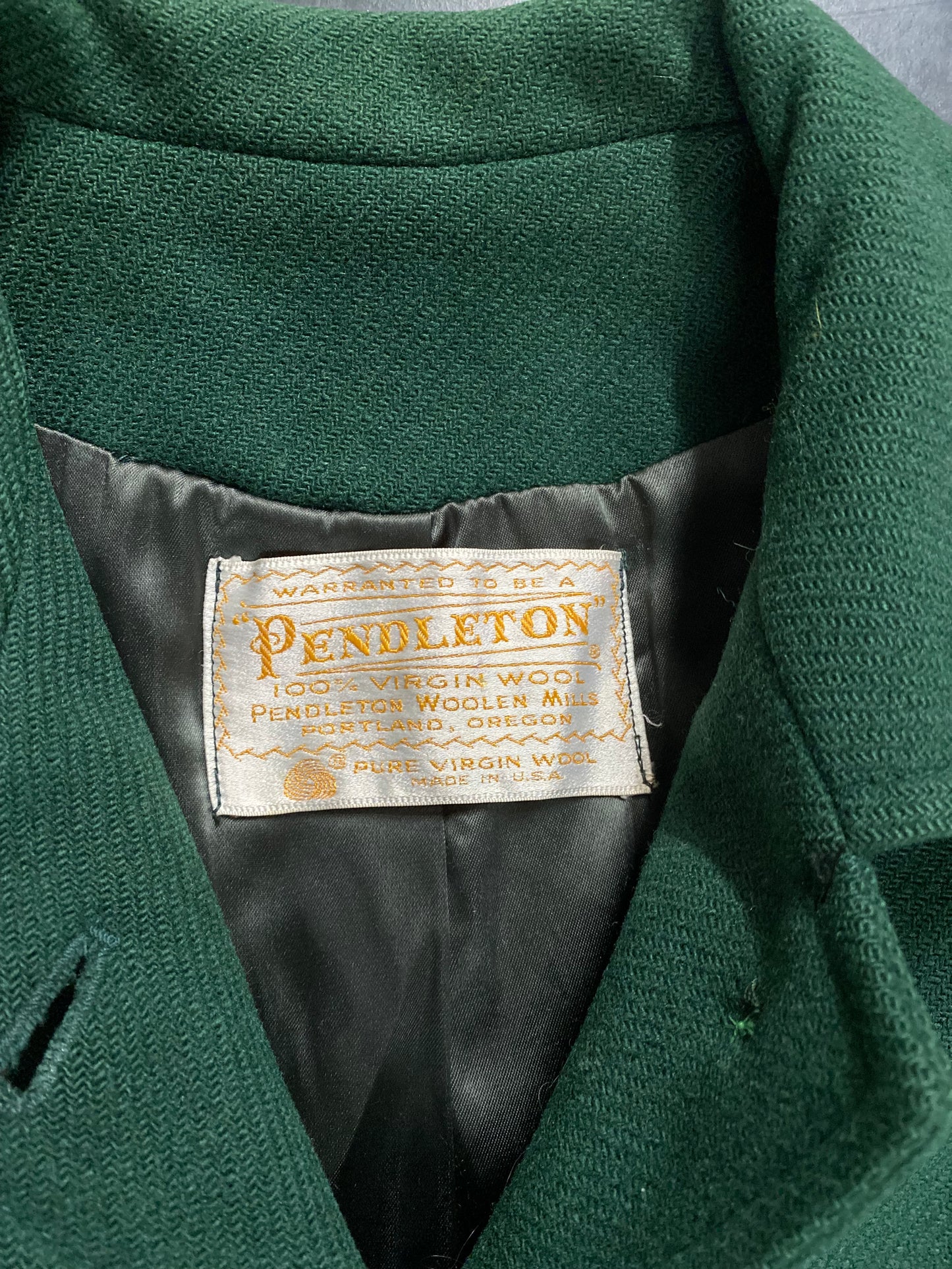 70-80s PENDLETON virgin wool coat