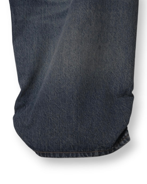 refomed FRESH MAN DENIM WIDE PANTS by EDWIN　"USED" DEEP INDIGO
