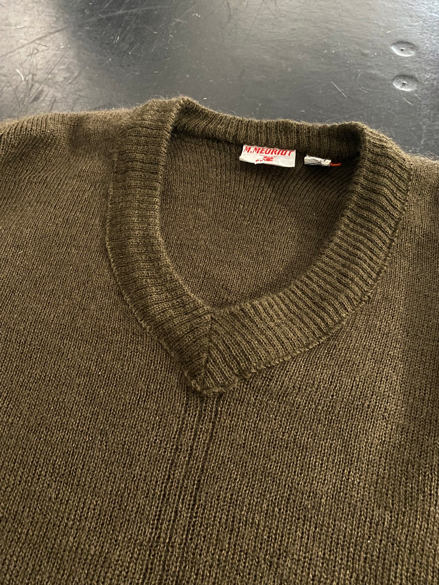 60s FRANCH ARMY command sweater