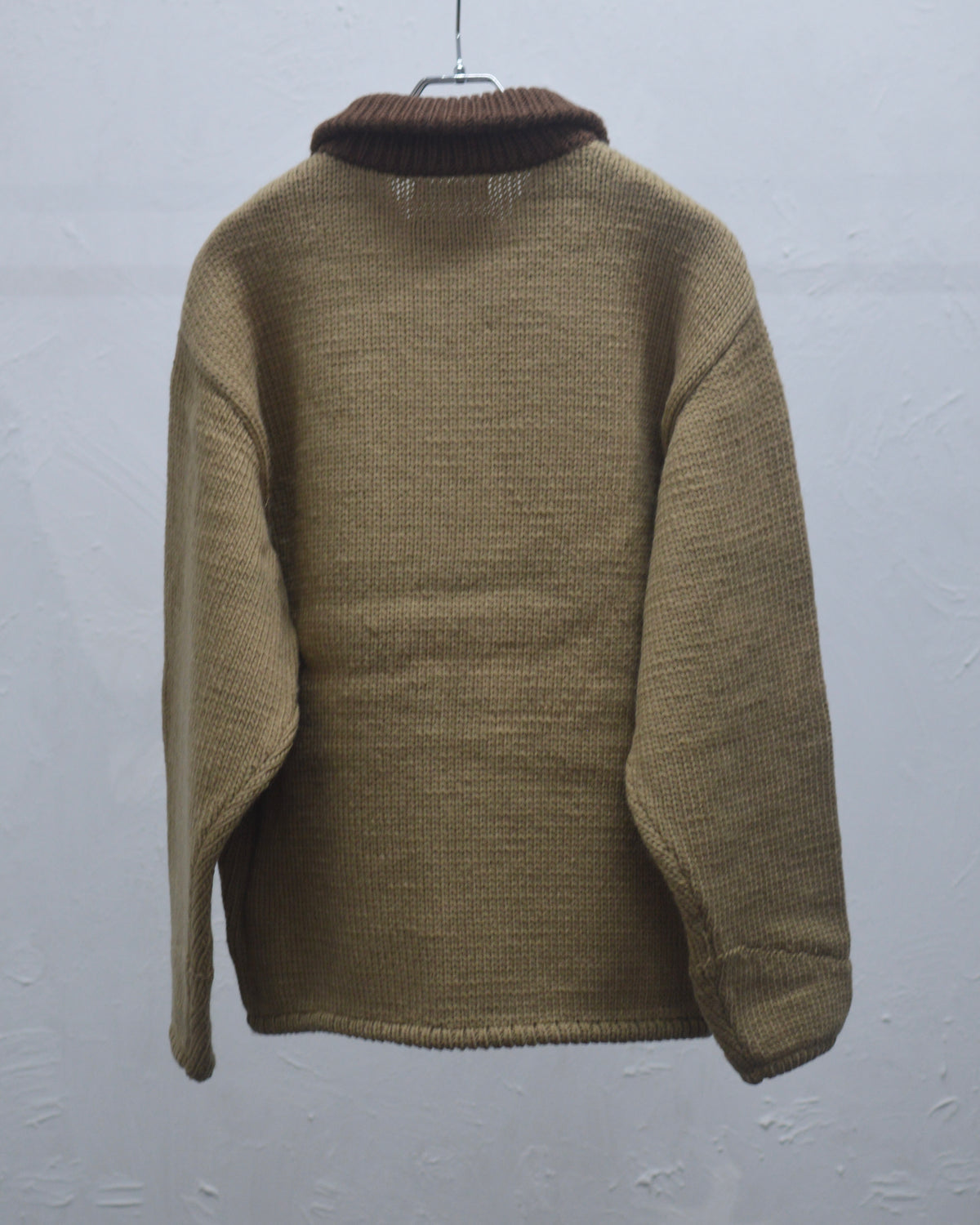 RICE NINE TEN HOME MADE KNITTING DETROIT JACKET TAN