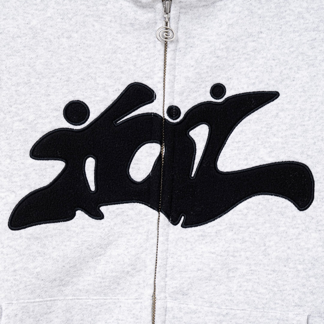 SOL 3GUYS ZIP HOODIE ASH