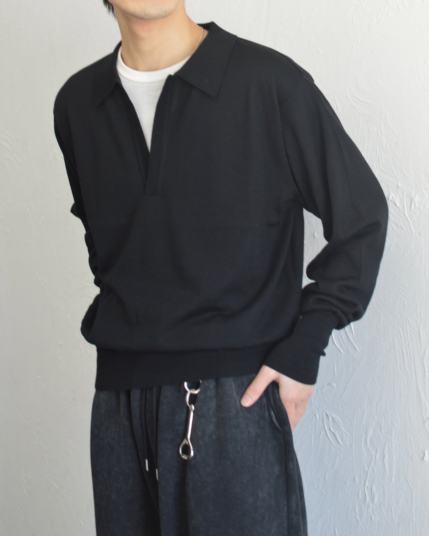 SUGARHILL WOOL KNIT POLO