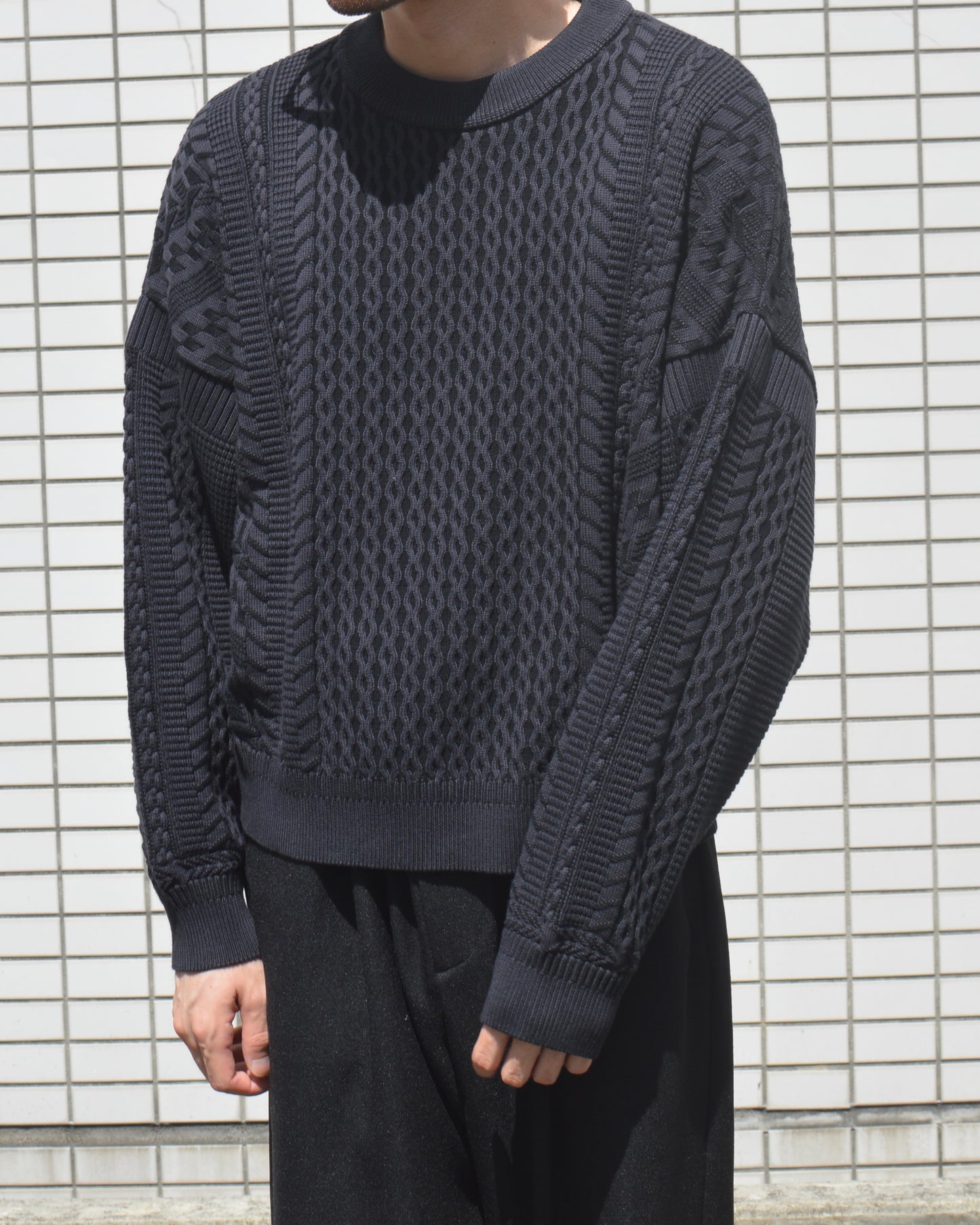 YASHIKI Fubuki Knit DARK-NAVY