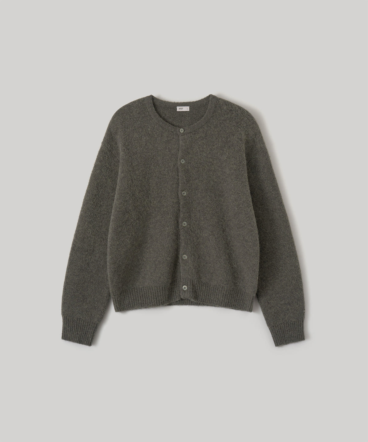 ANOTHER OFFICE Current Alpaca Roundneck Cardigan