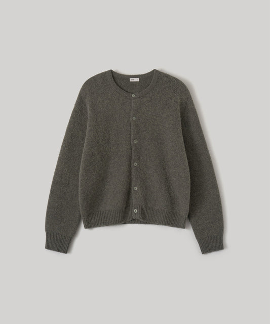 ANOTHER OFFICE Current Alpaca Roundneck Cardigan