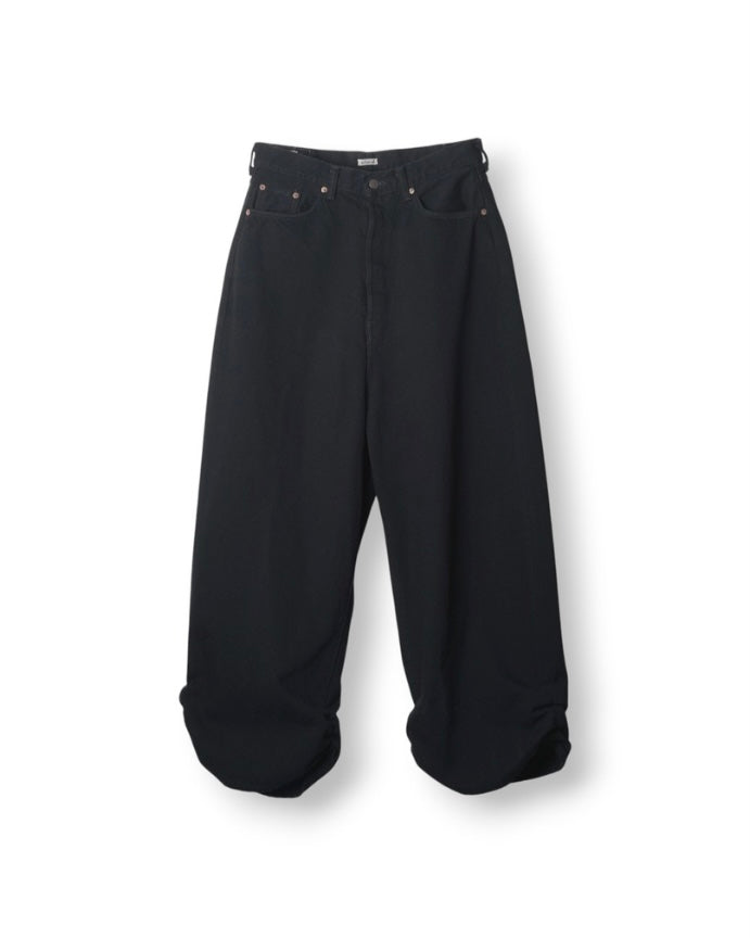 refomed  FRESH MAN DENIM WIDE PANTS by EDWIN　"OW" BLACK