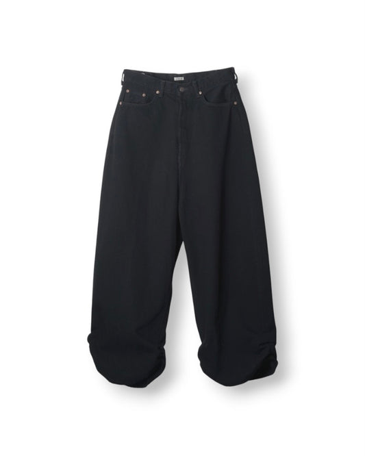 refomed  FRESH MAN DENIM WIDE PANTS by EDWIN　"OW" BLACK