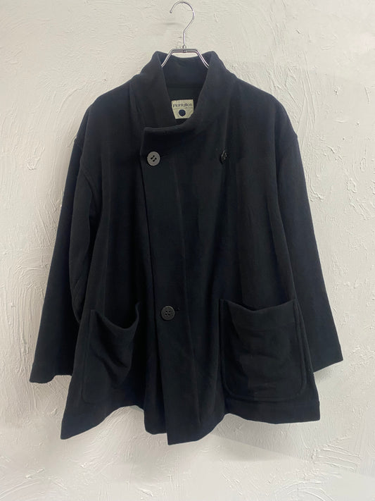 80s Plantation by ISSEYMIYAKE cashmere blend wool coat