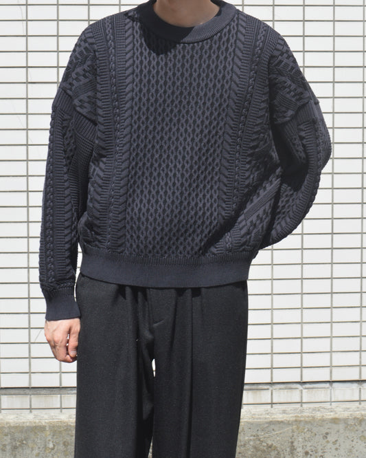 YASHIKI Fubuki Knit DARK-NAVY
