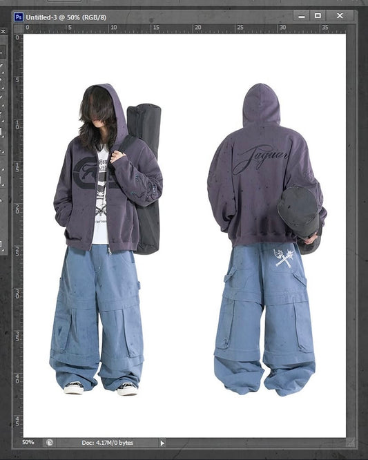 side.service　GEKI JAGUAR ZIP-UP (PURPLE)