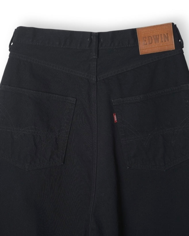refomed  FRESH MAN DENIM WIDE PANTS by EDWIN　"OW" BLACK