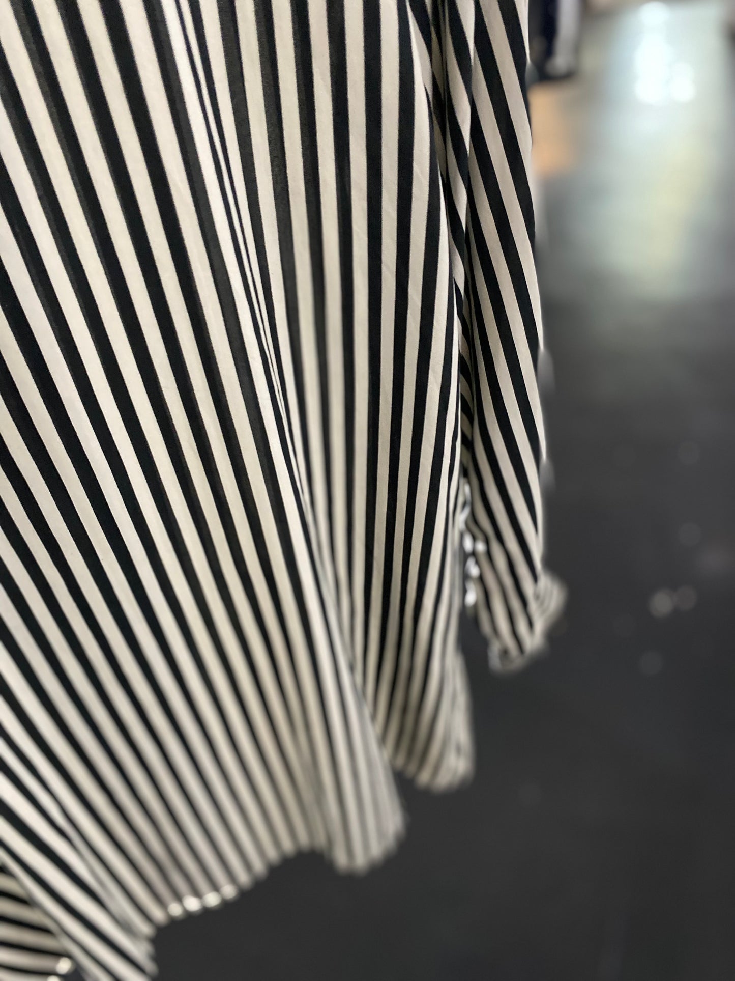 90s STUNT COLLECTIONS stripe silk shirt