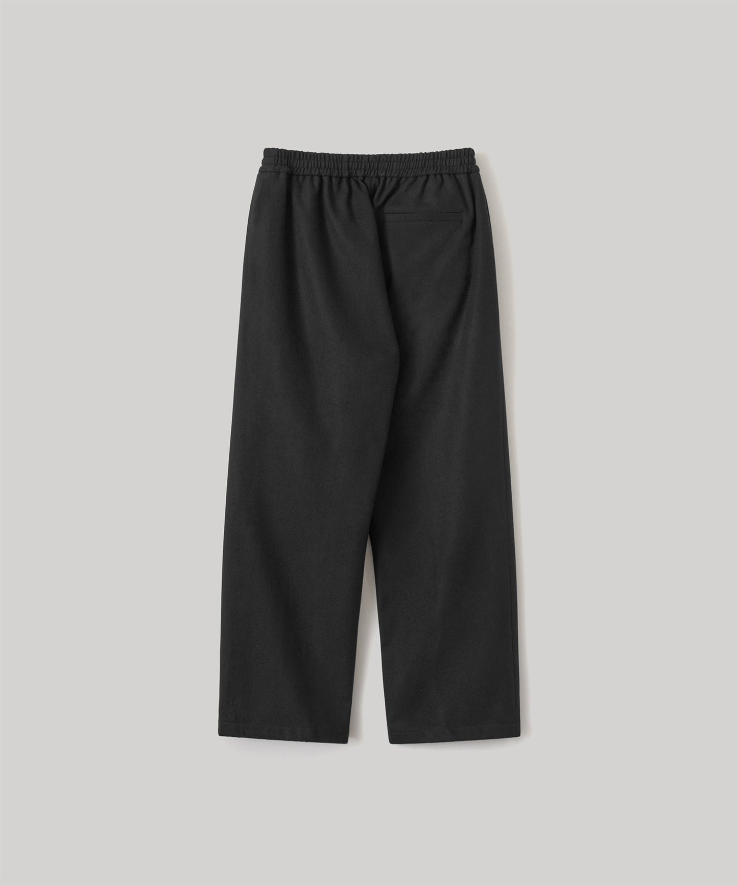 ANOTHER OFFICE Cashmere Banding Easy Pants BLACK