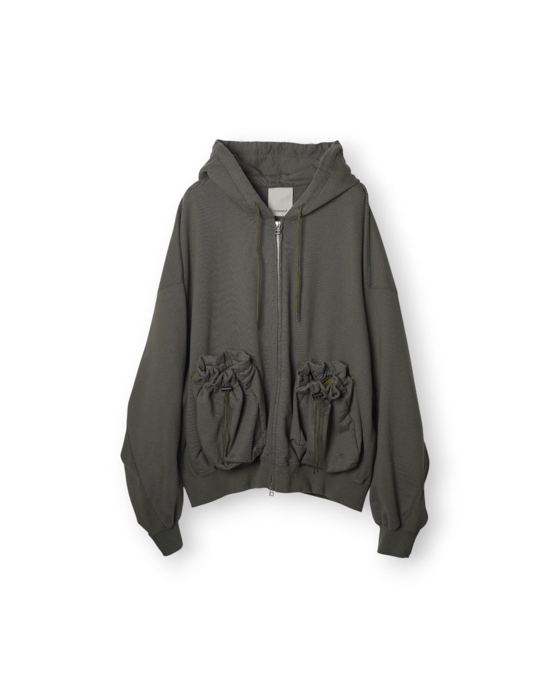 refomed "KINCHAKU" ZIP UP HOODIE