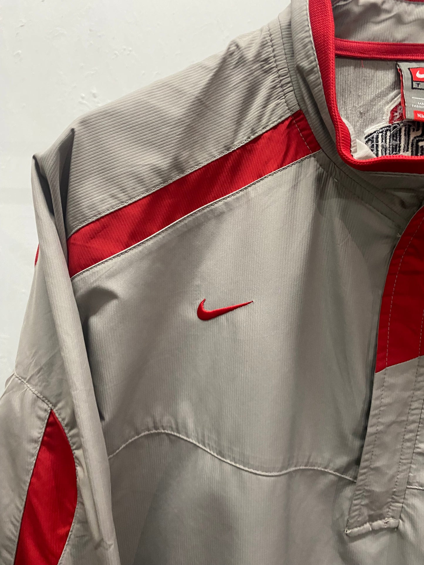 NIKE OHIO STATE half zip nylon pull over