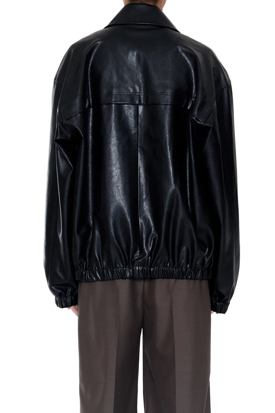 CODA BLACK SYNTHETIC LEATHER CLUB JACKET