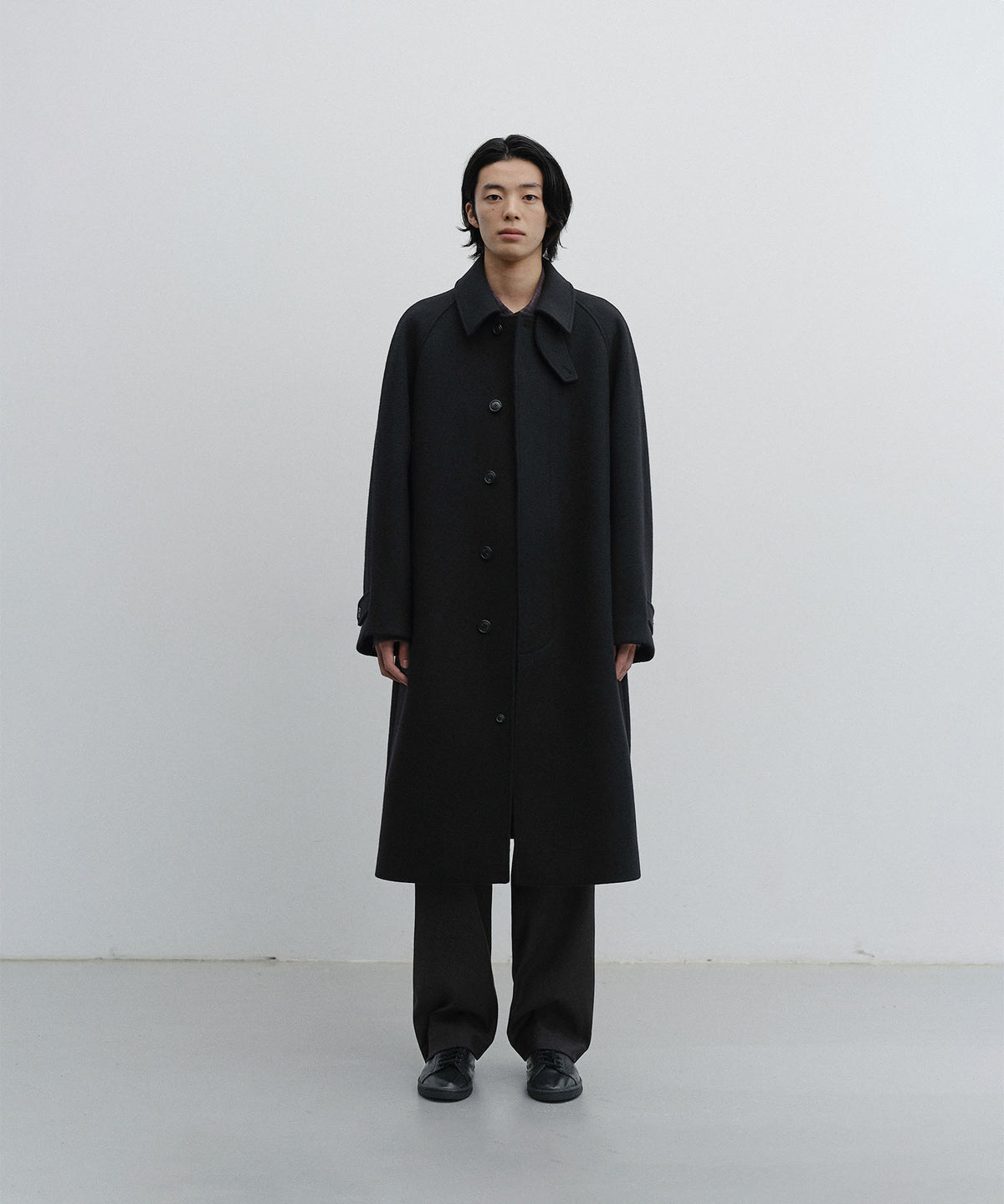 ANOTHER OFFICE Legacy Balmacaan Coat