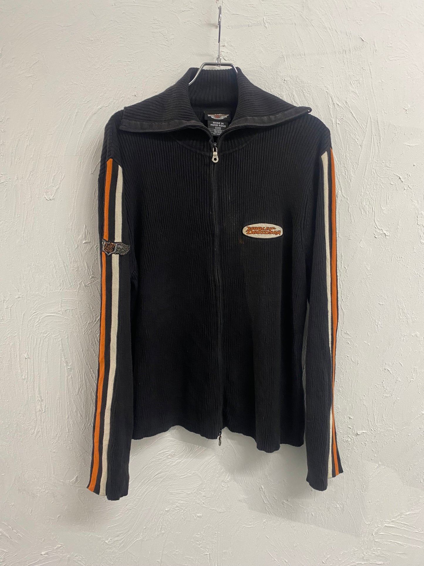 Harley-Davidson double zip cotton knit