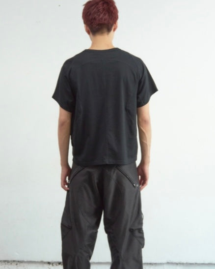 NVRFRGT PANELLED HALF SLEEVE T-SHIRT
