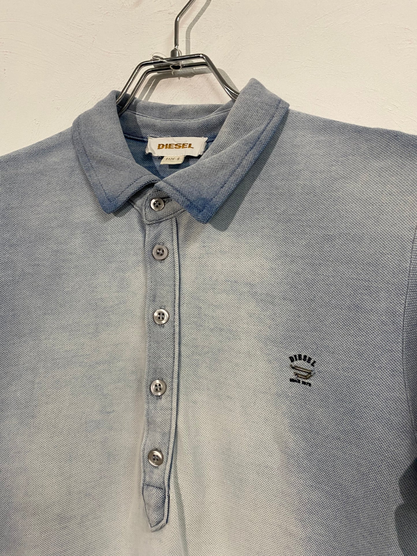 00s DIESEL  faded polo shirt