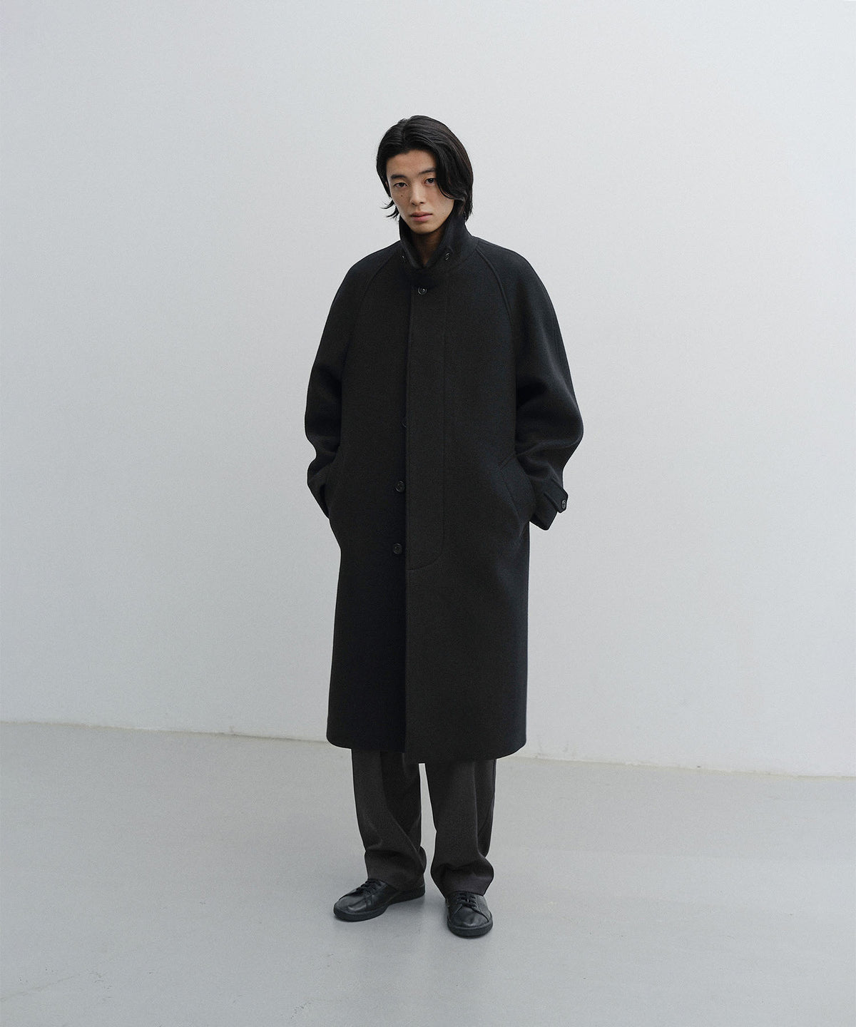 ANOTHER OFFICE Legacy Balmacaan Coat