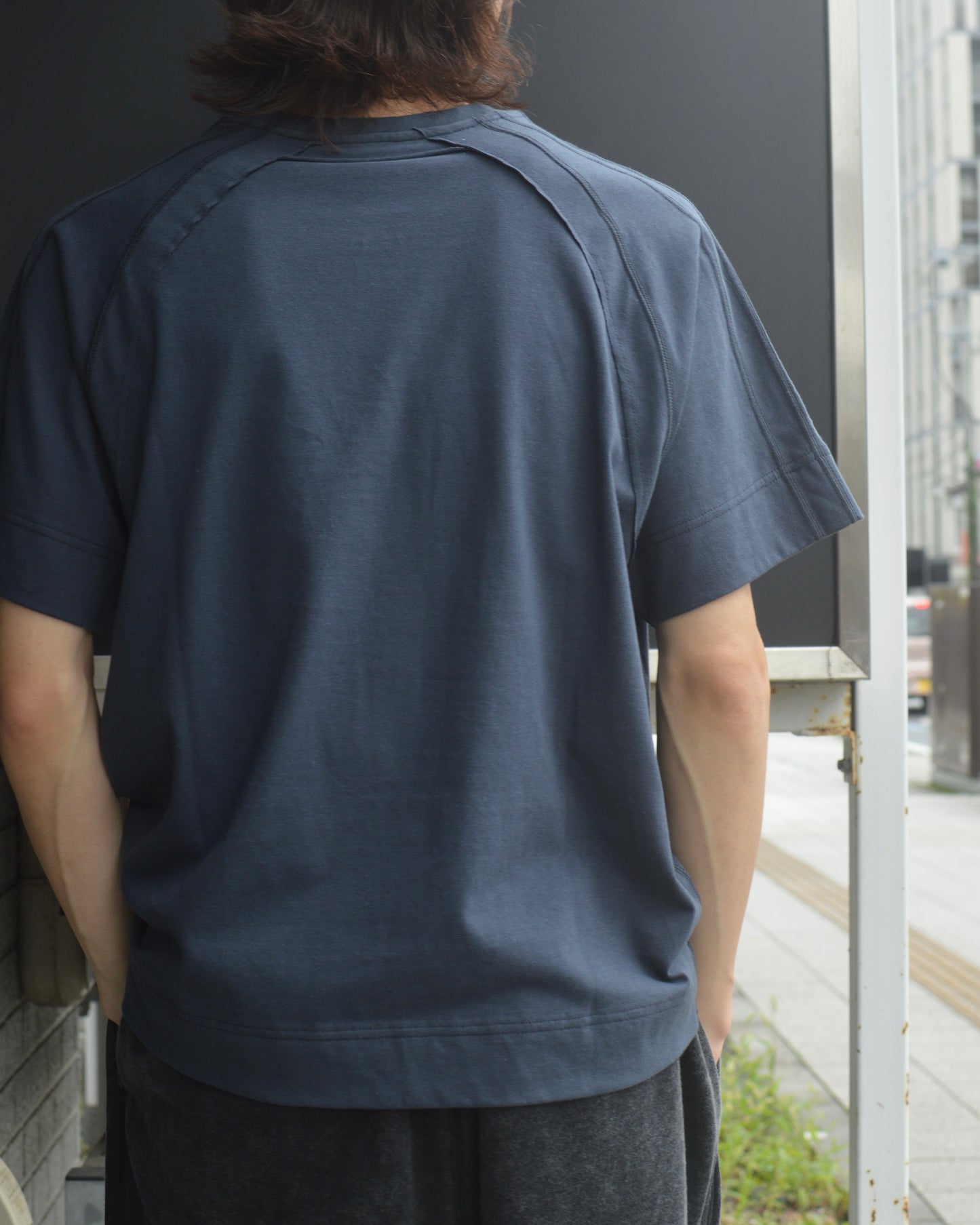 JIAN YE 十二支 TEE BLUE GRAY