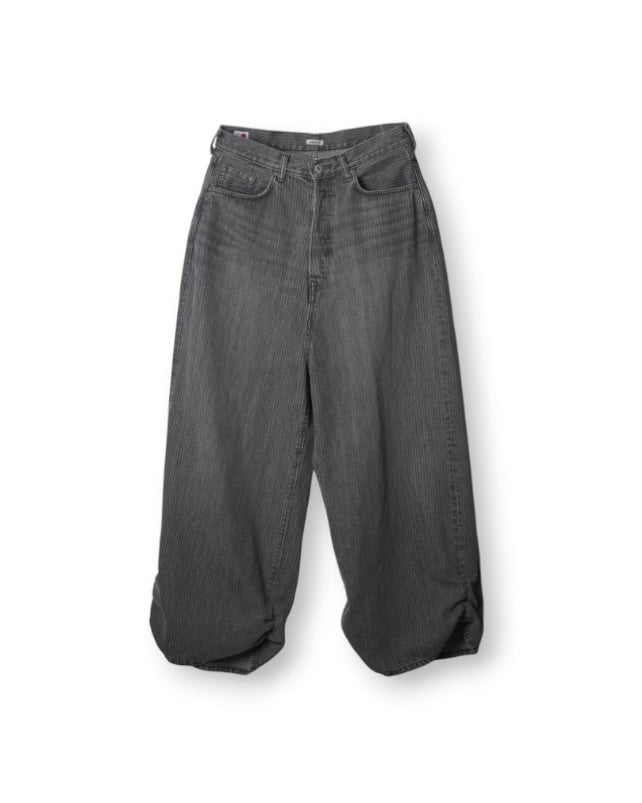 refomed FRESH MAN DENIM WIDE PANTS by EDWIN　"STRIPE" BLACK STRIPE