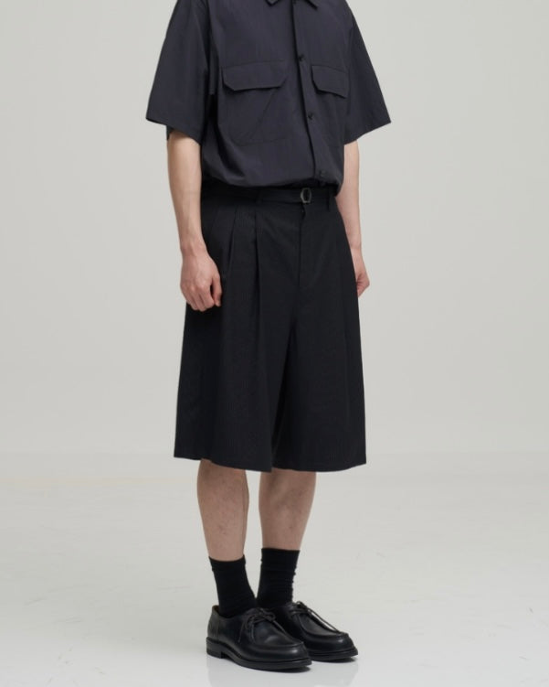 Another Office Hemingway Stripe Bermuda Pants