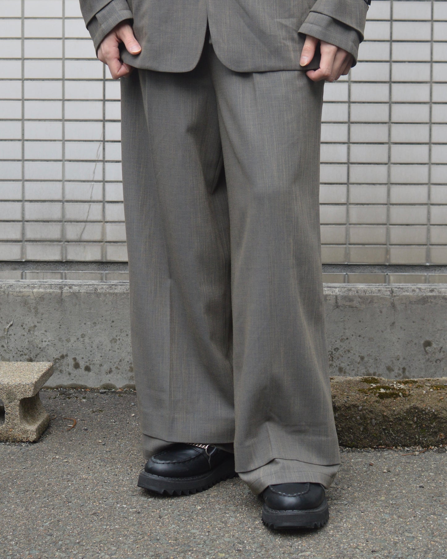 SYUMAN.Nu suit trousers Gray