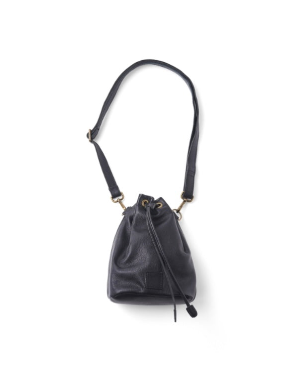 refomed CCU LEATHER "KINCHAKU" BAG