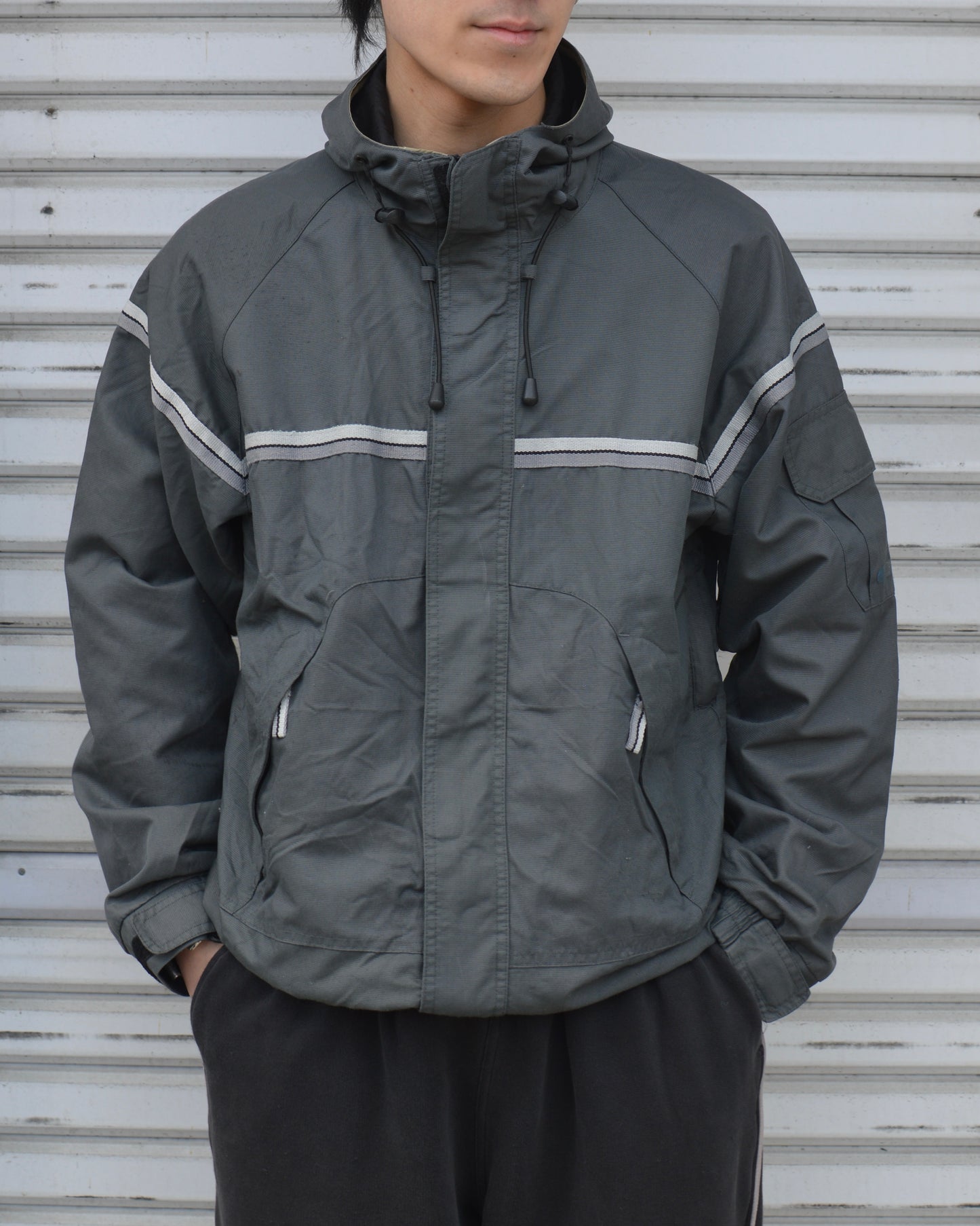 nylon weather parka