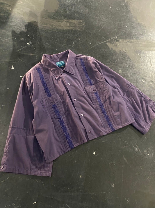 90s-00s TropiCool wide sleeve cuba shirt