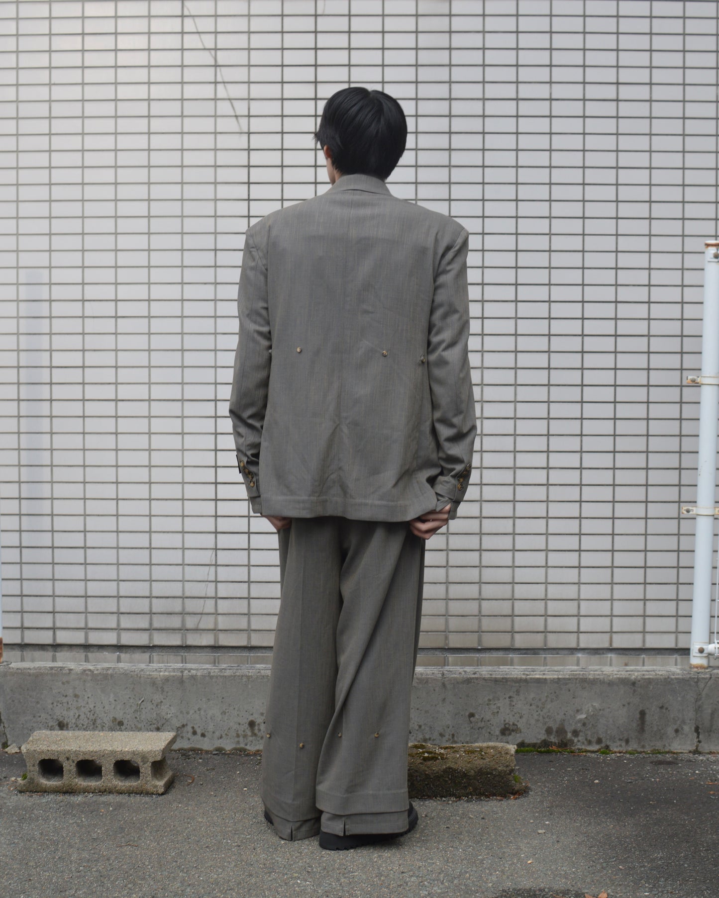 SYUMAN.Nu suit Jkt Gray