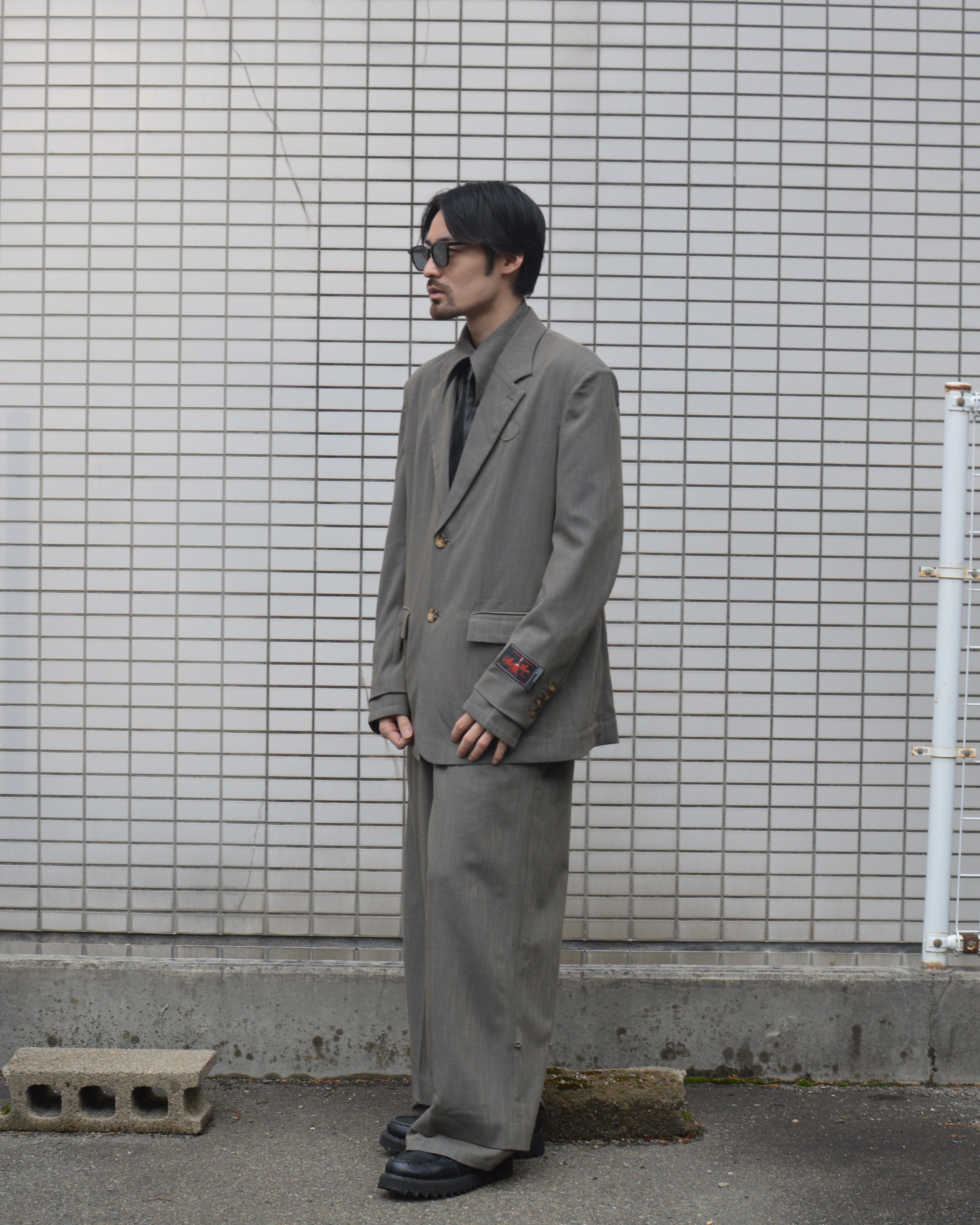 SYUMAN.Nu suit trousers Gray – JIKAI